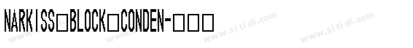 Narkiss Block Conden字体转换